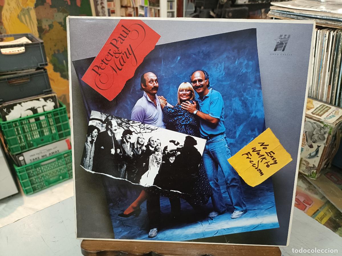 Discos de vinilo: Peter, Paul & Mary - No easy walk to freedom - LP. sello Virgin 1986