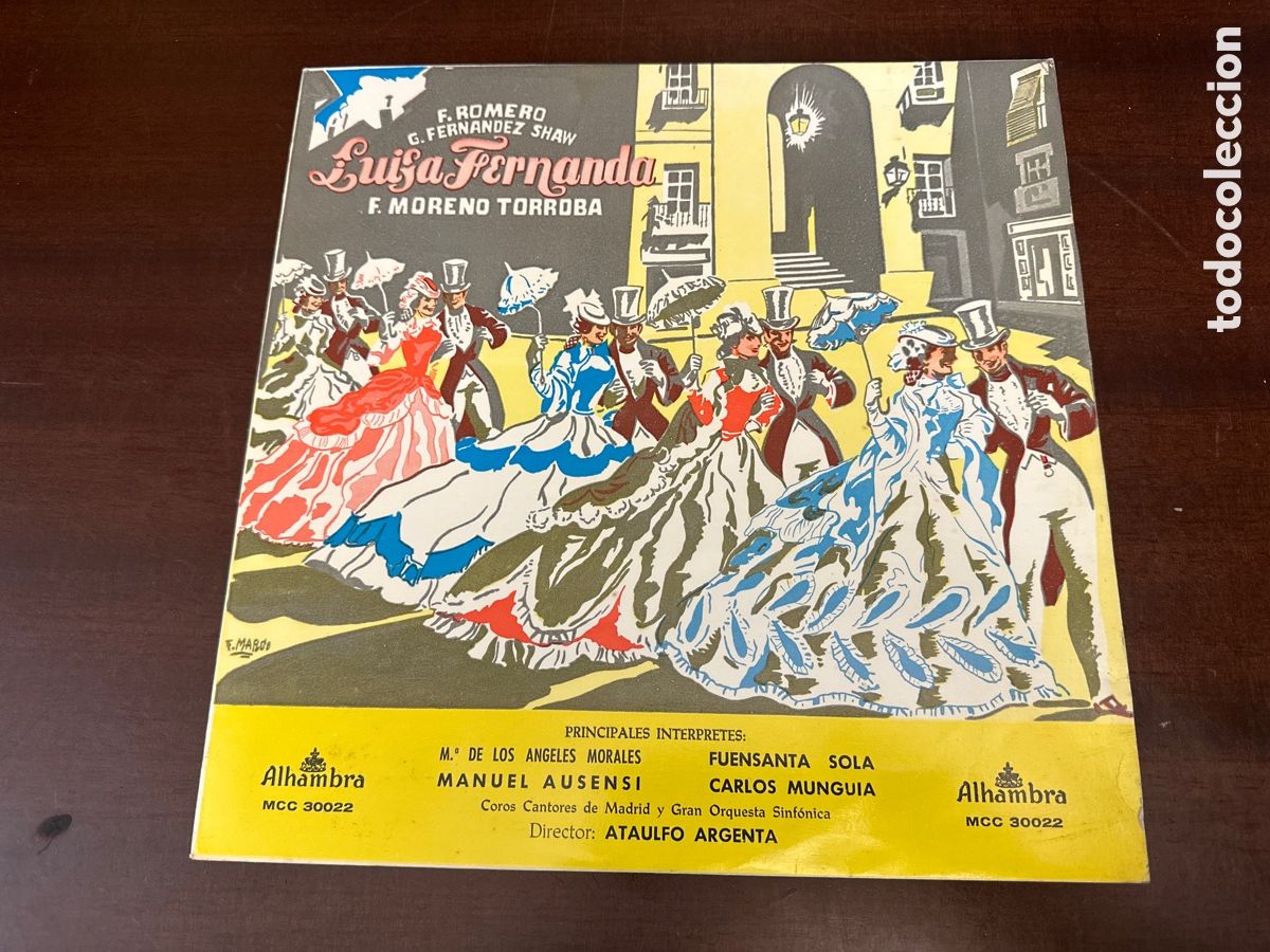 Discos de vinilo: LUISA FERNANDA ORQ.SINF.+COROS Dir;Ataulfo Argenta TORROBA SOLA+MUNGUIA+MORALES+ LP 195? Alhambra