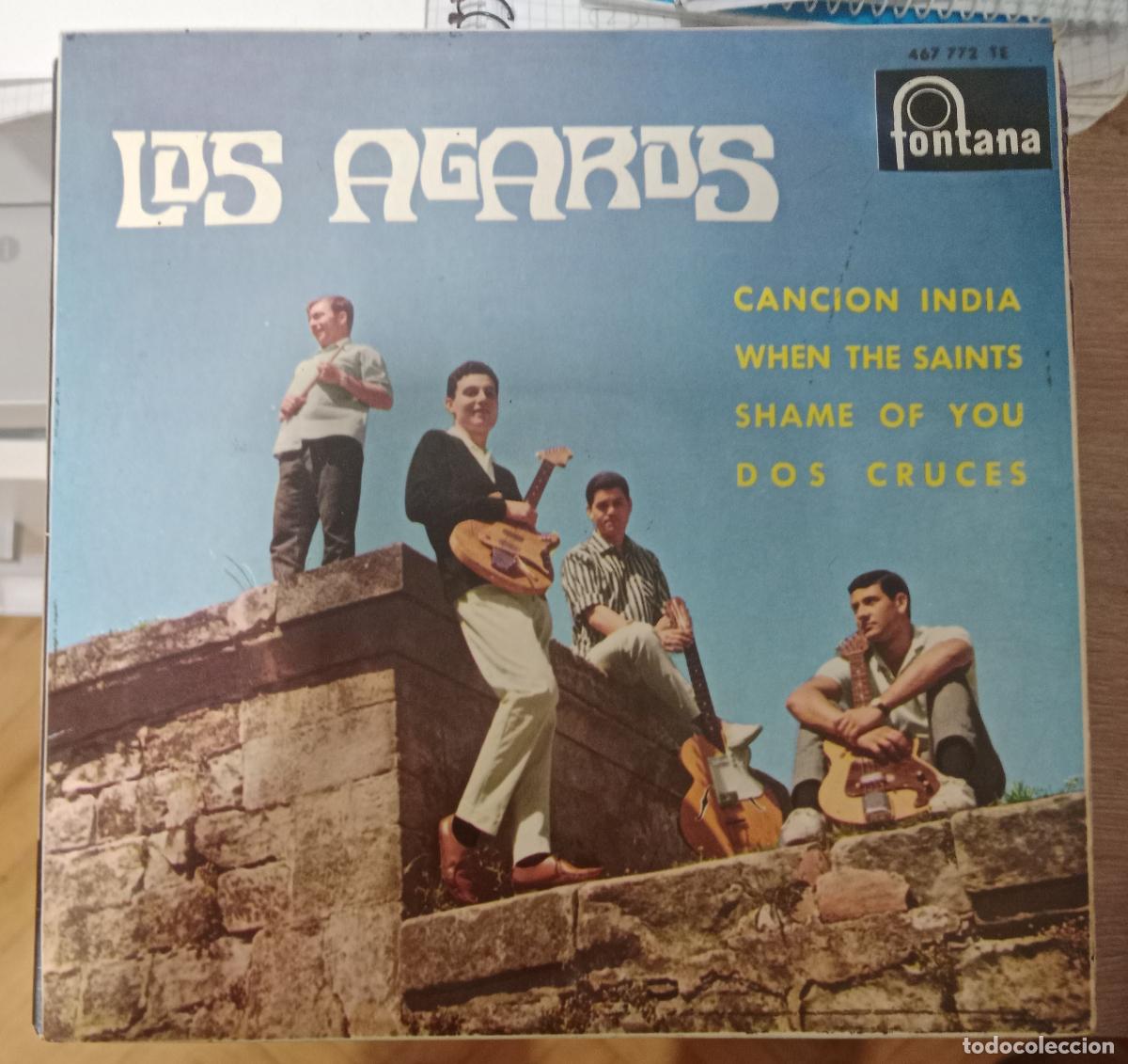Discos de vinilo: Los Agaros - Cancion India (7&rdquo;, EP) 1964