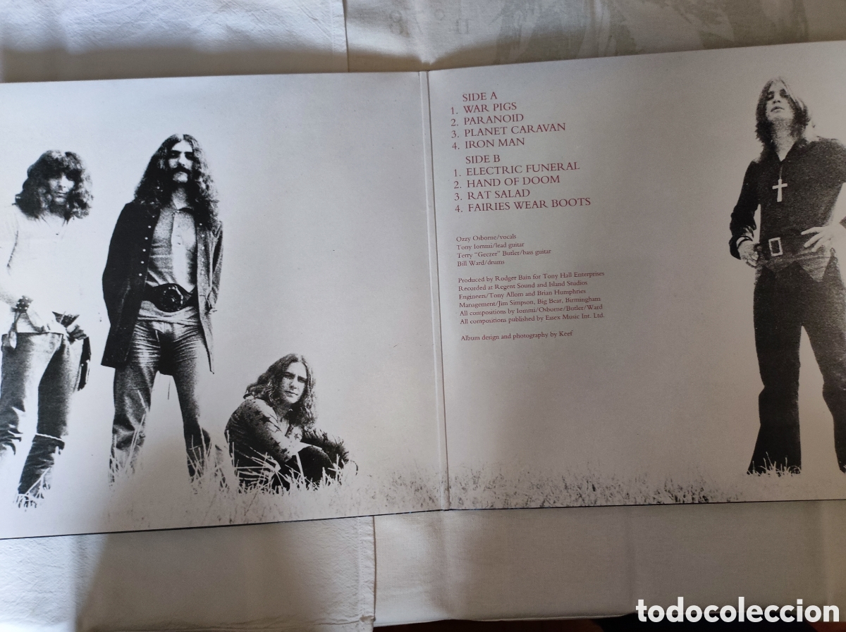 Discos de vinilo: BLACK SABBATH - PARANOID - Foto 3