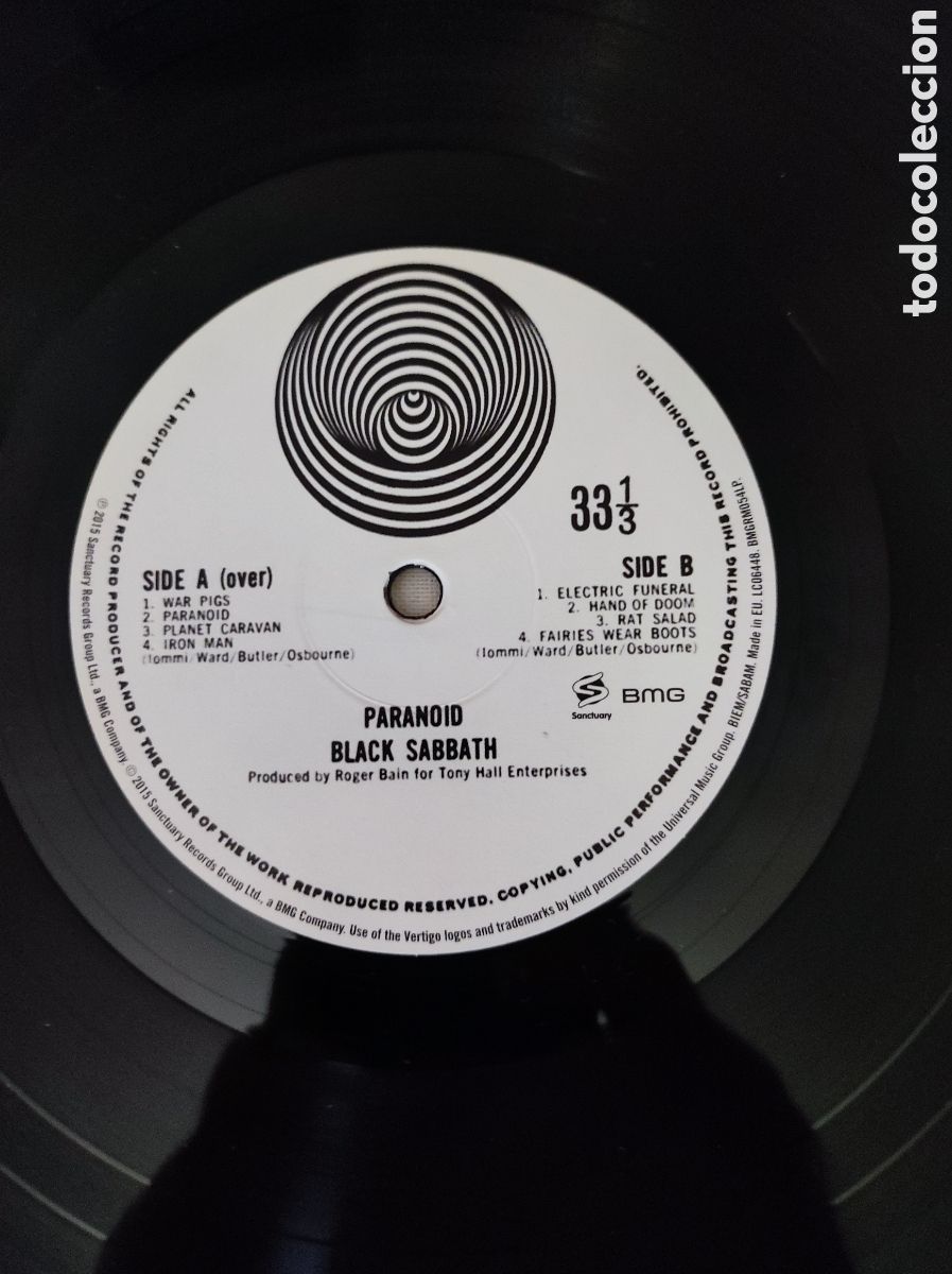 Discos de vinilo: BLACK SABBATH - PARANOID - Foto 5