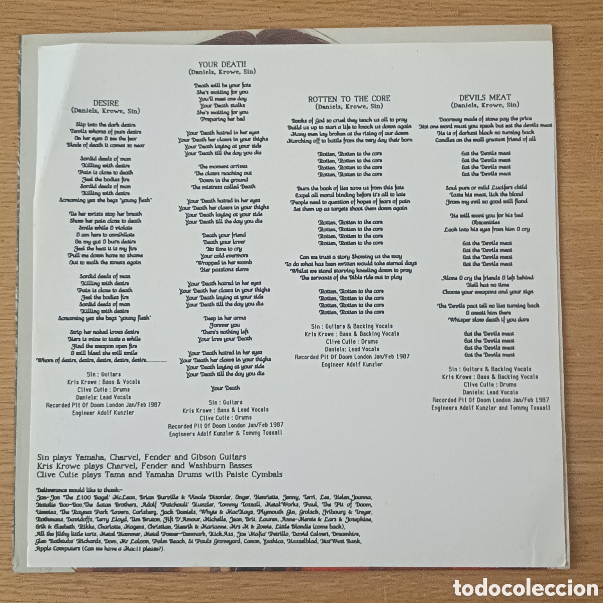 Discos de vinilo: Deliverance LP Devils Meat - Foto 7