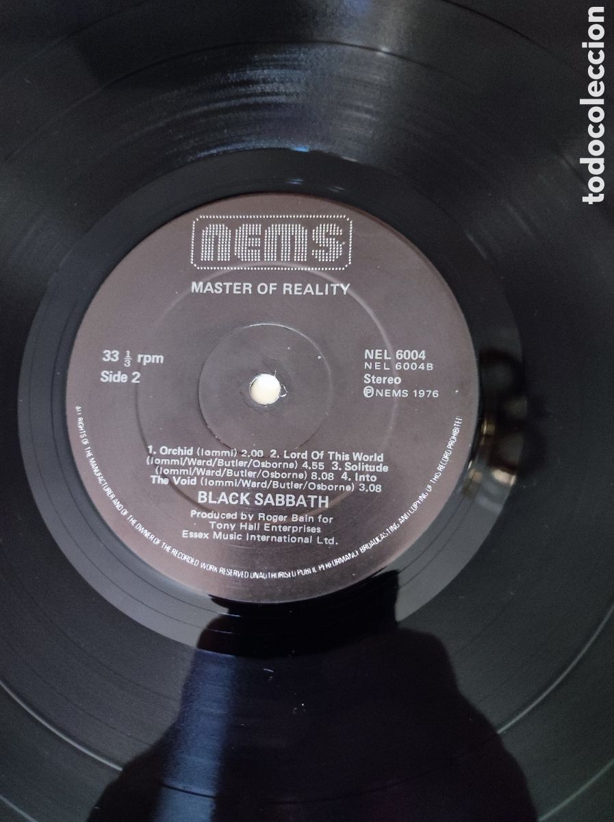 Discos de vinilo: BLACK SABBATH - MASTER OF REALITY - Foto 4