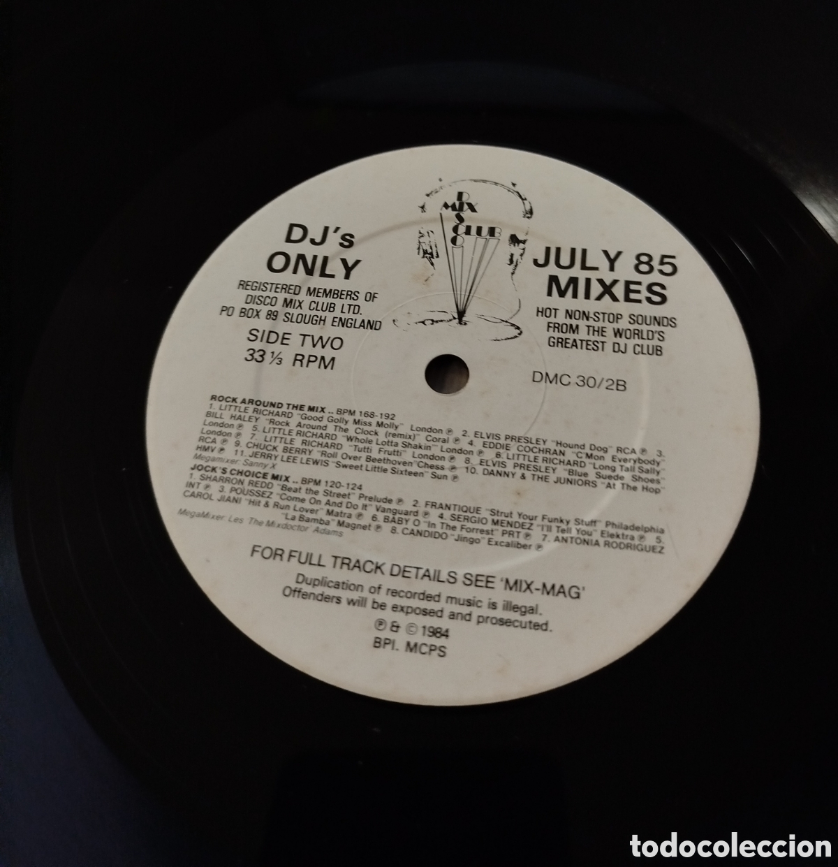 Discos de vinilo: July 85 - The Mixes. DJs only - Foto 4
