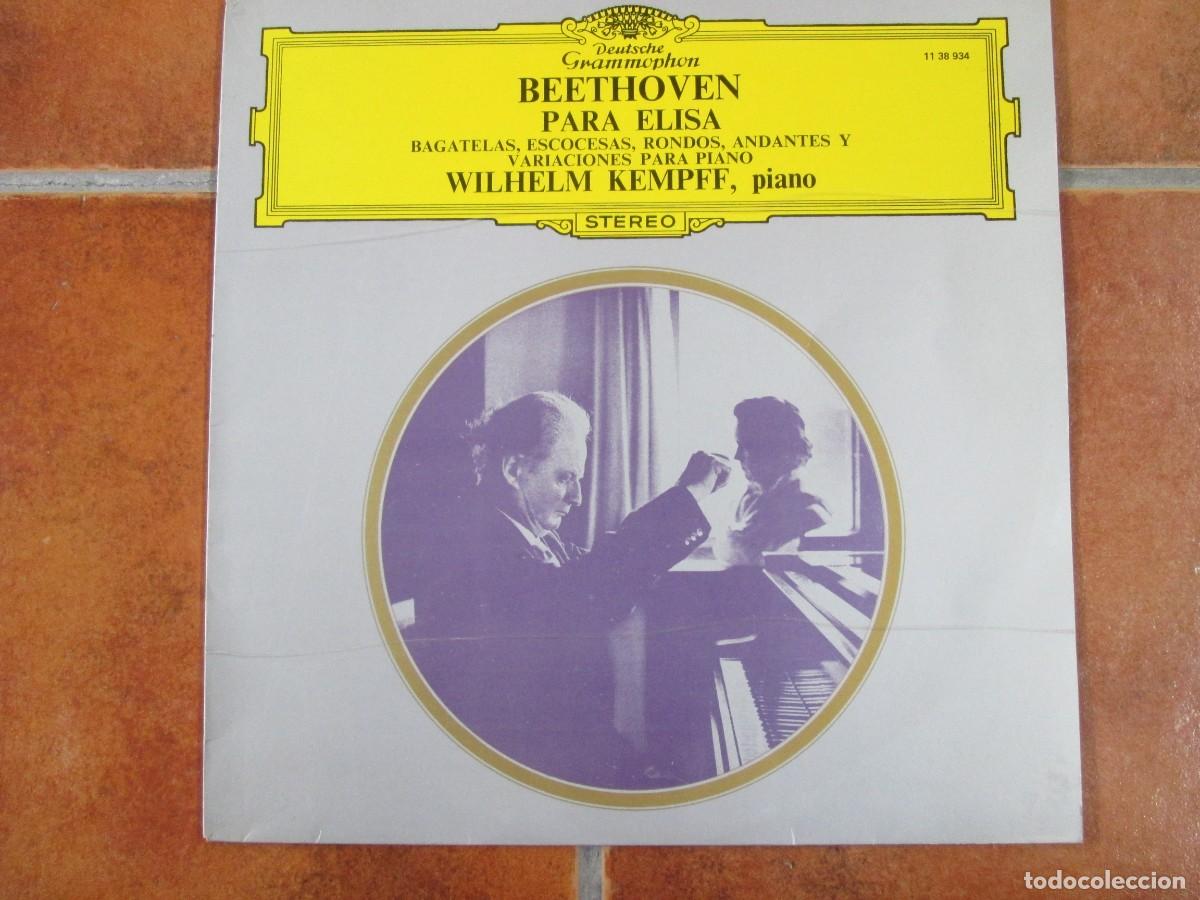 Discos de vinilo: BEETHOVEN - Para Elisa. LP, ed espa&ntilde;ola 12&rdquo; 1970. Magn&iacute;fico estado. VG+/NM
