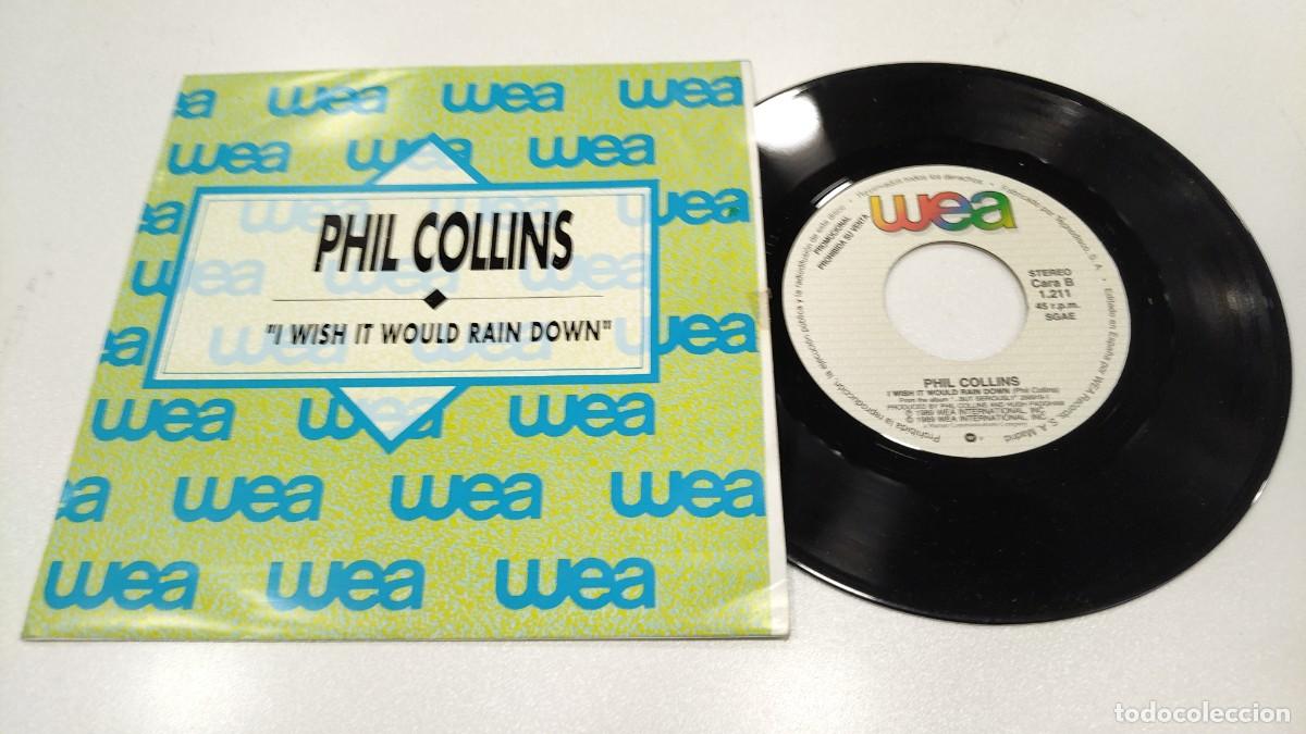 Discos de vinilo: SCO110-PHIL COLLINS I WISH IT WOULD RAIN DOWN- PROMO-7&rdquo;