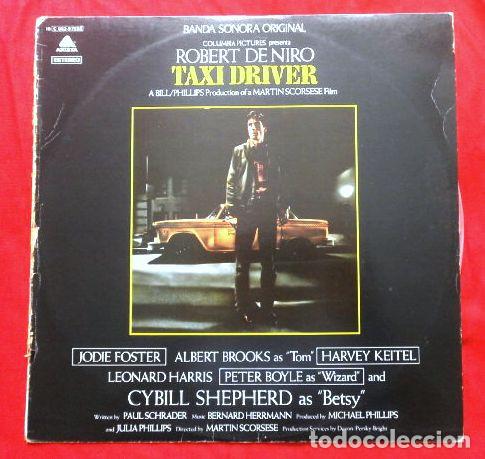 Discos de vinilo: TAXI DRIVER (LP. BSO 1976) Banda Sonora del Film - M&uacute;sica: Bernard Herrmann - Dir. Martin Scorsese