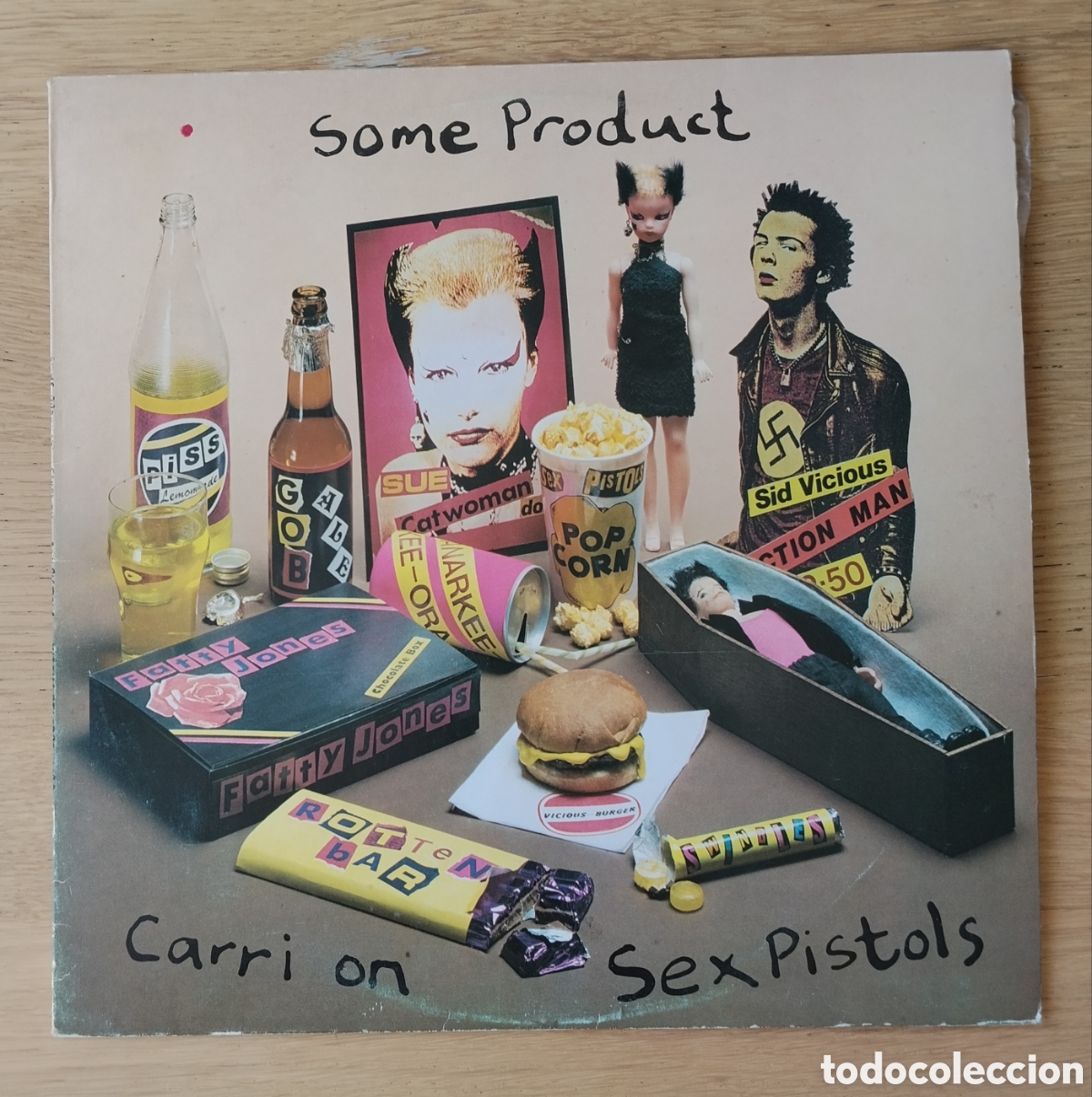 Discos de vinilo: SEX PISTOLS: &rdquo;SOME PRODUCT CARRI ON SEX PISTOLS&rdquo; - LP VINILO 1982 - PUNK