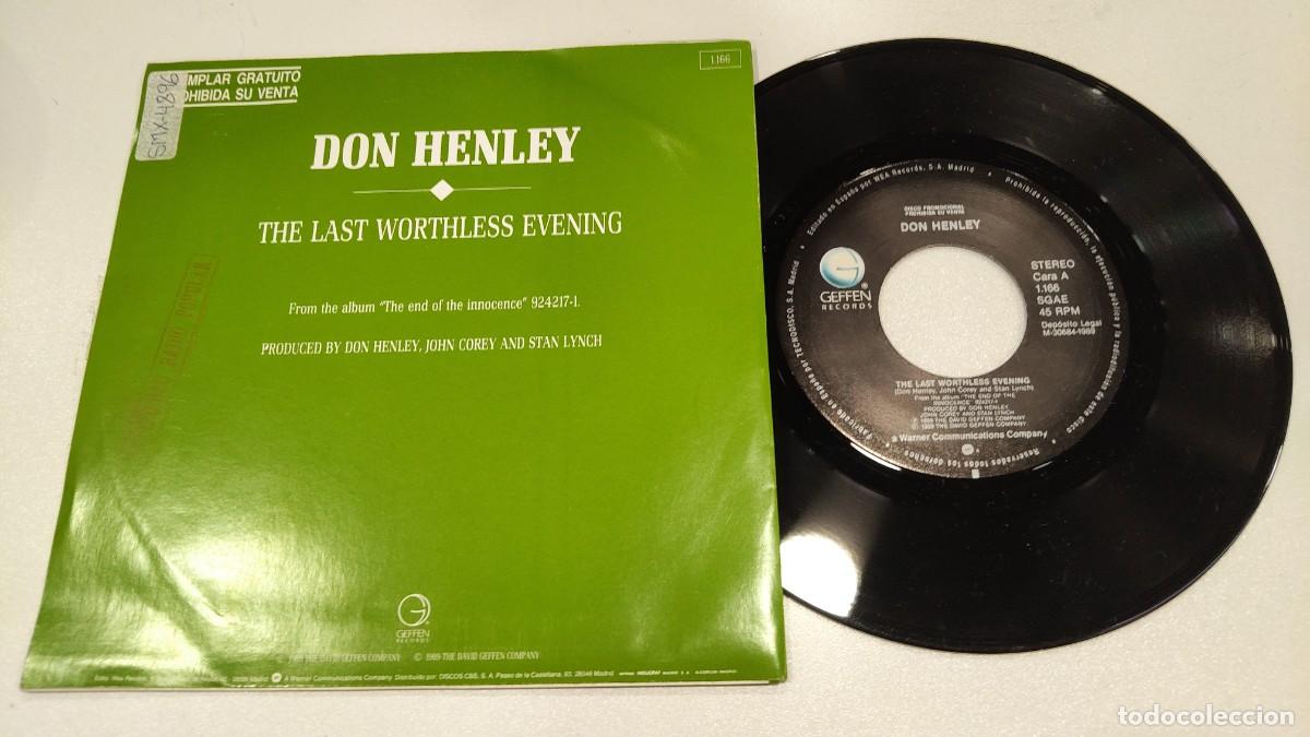 Discos de vinilo: SCO110-DOND HENLEY THE LAST WORTHLESS EVENING-7&rdquo; - Foto 2