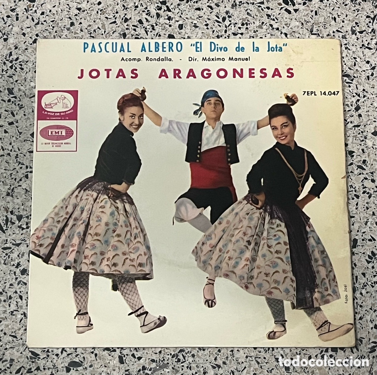 Discos de vinilo: Vinilo EP Pascual Albero &rdquo;El Divo de la Jota&rdquo; - Jotas Aragonesas (1964)