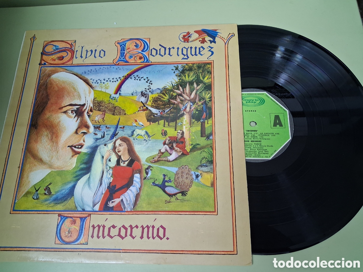 Discos de vinilo: LP DISCO VINILO SILVIO RODRIGUEZ UNICORNIO