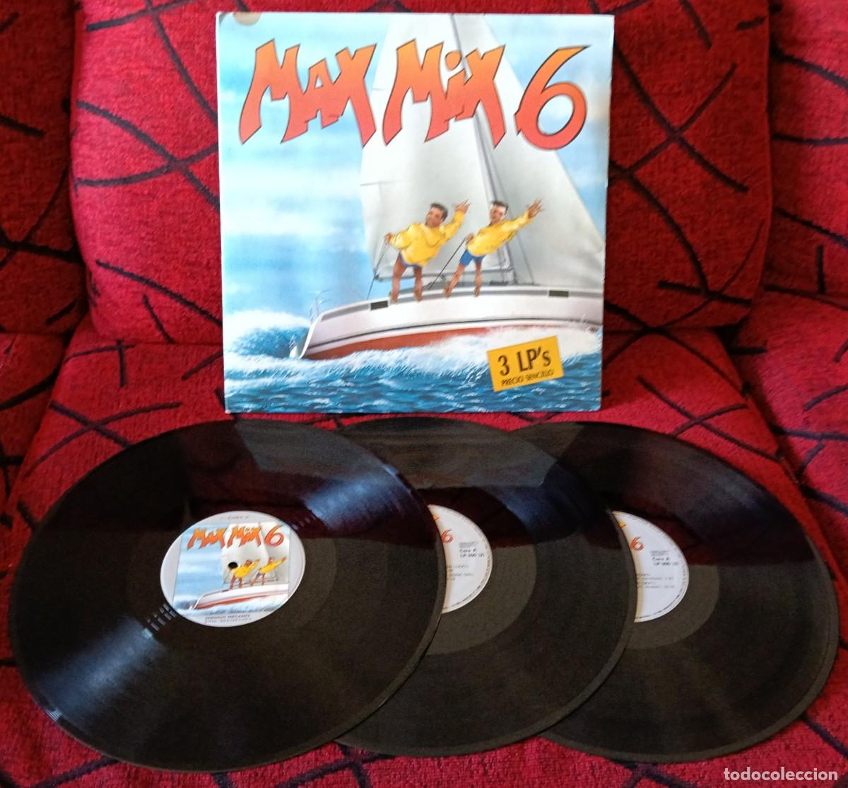 Discos de vinilo: MAX MIX 6 SPAIN 1988 TRIPLE VINILO LP KYLIE MINOGUE Ceejay MEL & KIM David Lyme MACHO GANG