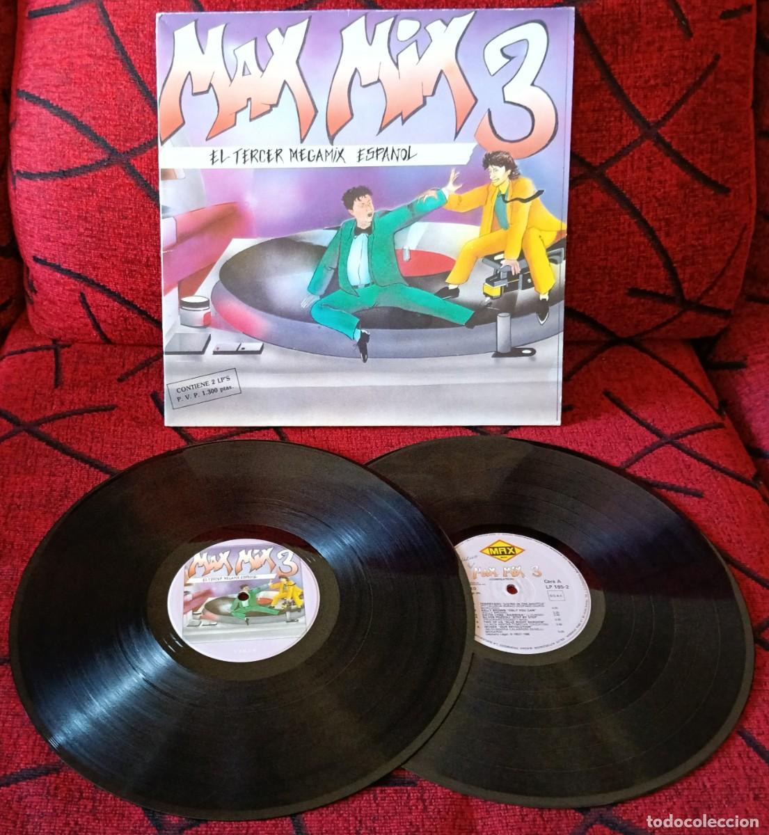 Discos de vinilo: MAX MIX 3 SPAIN DOBLE VINILO LP 1986 Silver Pozzoli ALAN COOK Kelly Brown DAVID LYME Moses
