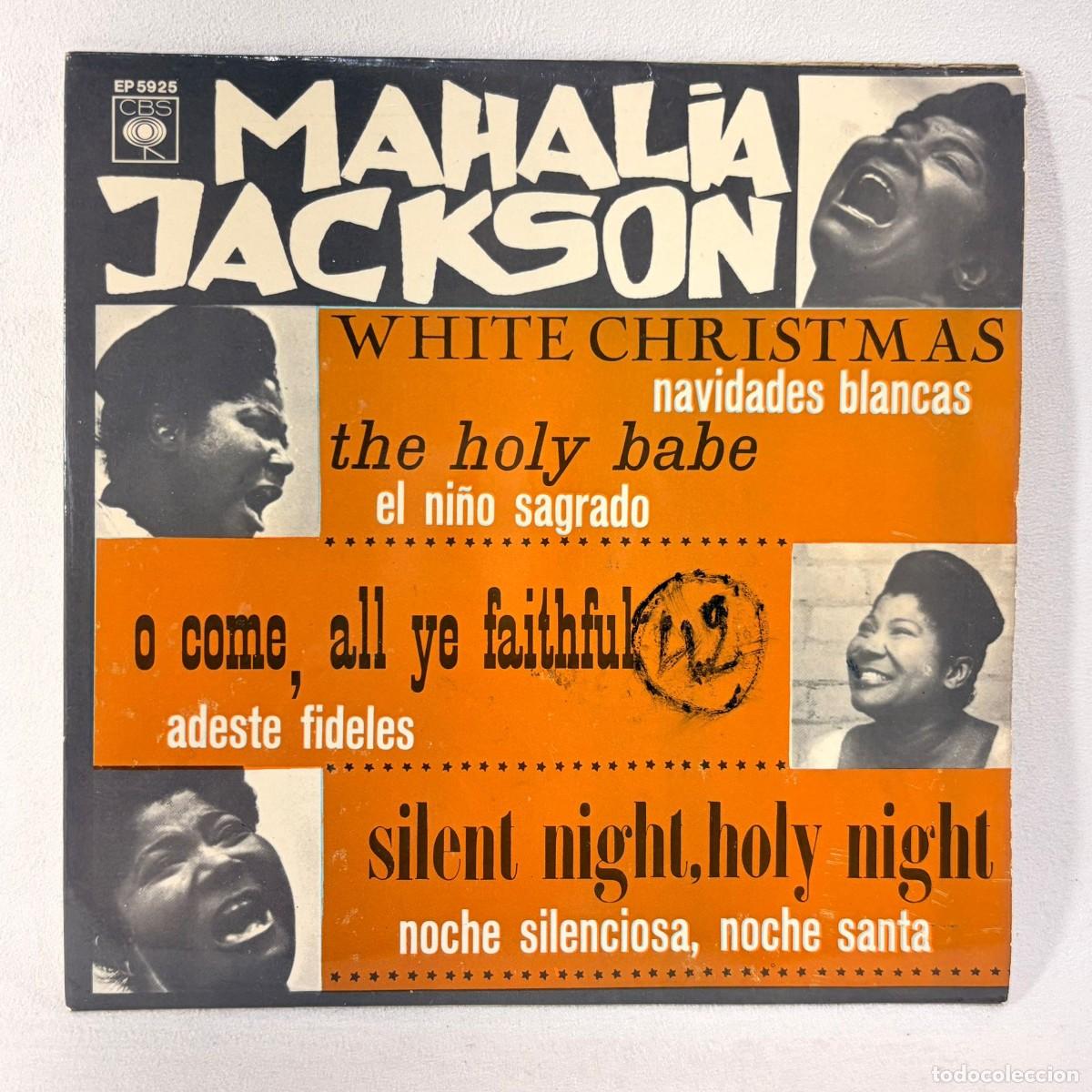 Discos de vinilo: EP MAHALIA JACKSON - WHITE CHRISTMAS / NAVIDADES BLANCAS - ESPA&Ntilde;A - A&Ntilde;O 1966