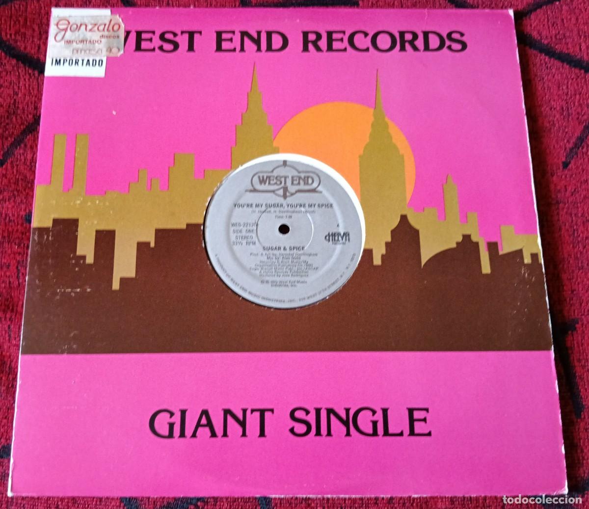 Discos de vinilo: SUGAR & SPICE ** You're My Sugar, You're My Spice ** MAXI SINGLE VINILO 1979 USA