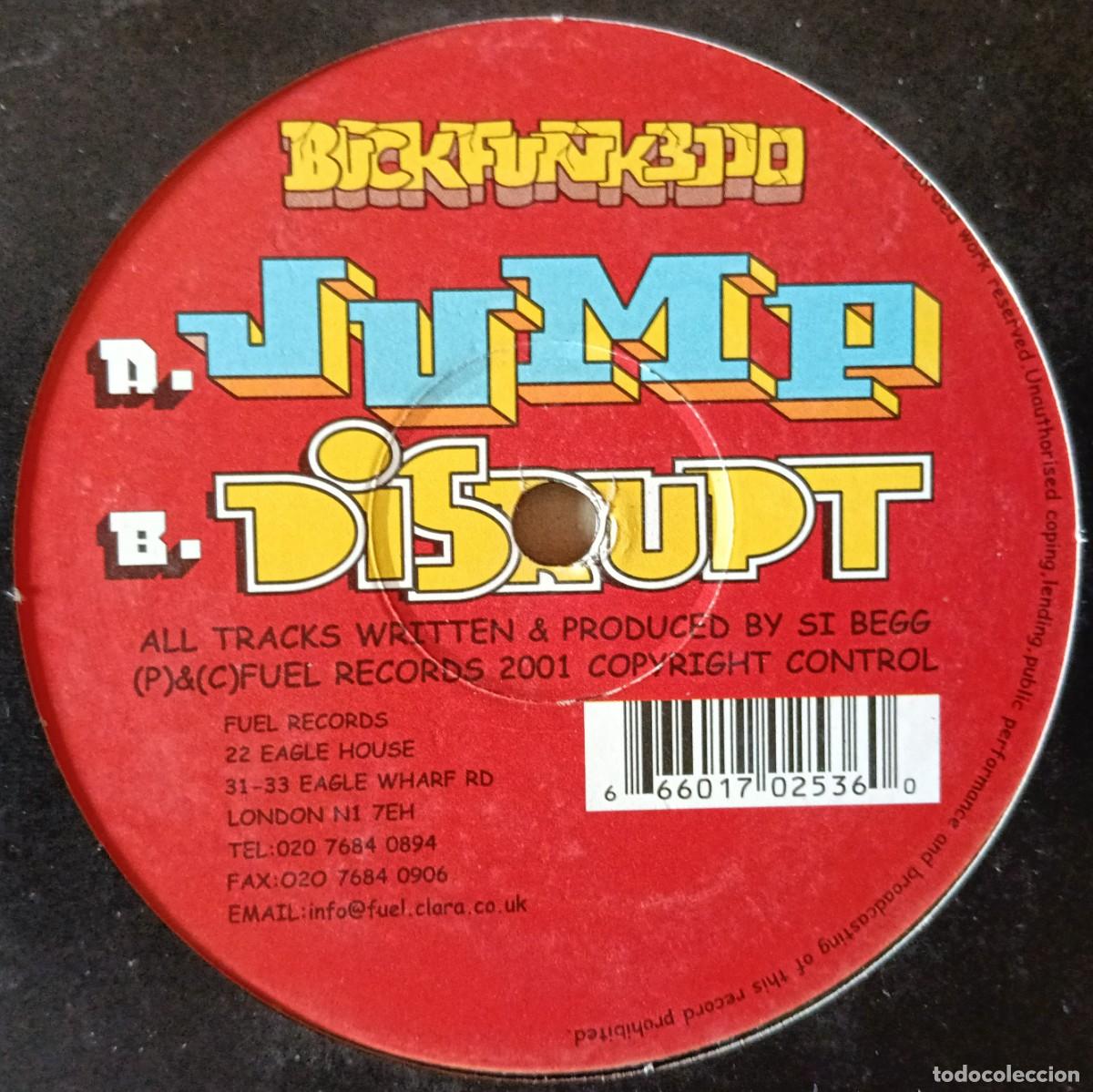 Discos de vinilo: BUCKFUNK 3000 ** Jump & Disrupt ** MAXI SINGLE VINILO 2001 UK - Foto 2