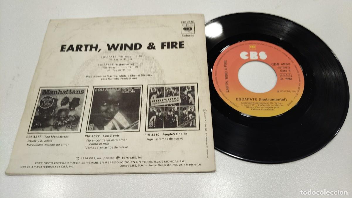 Discos de vinilo: SCO129- EARTH WIND & FIRE ESCAPATE-7&rdquo; - Foto 2