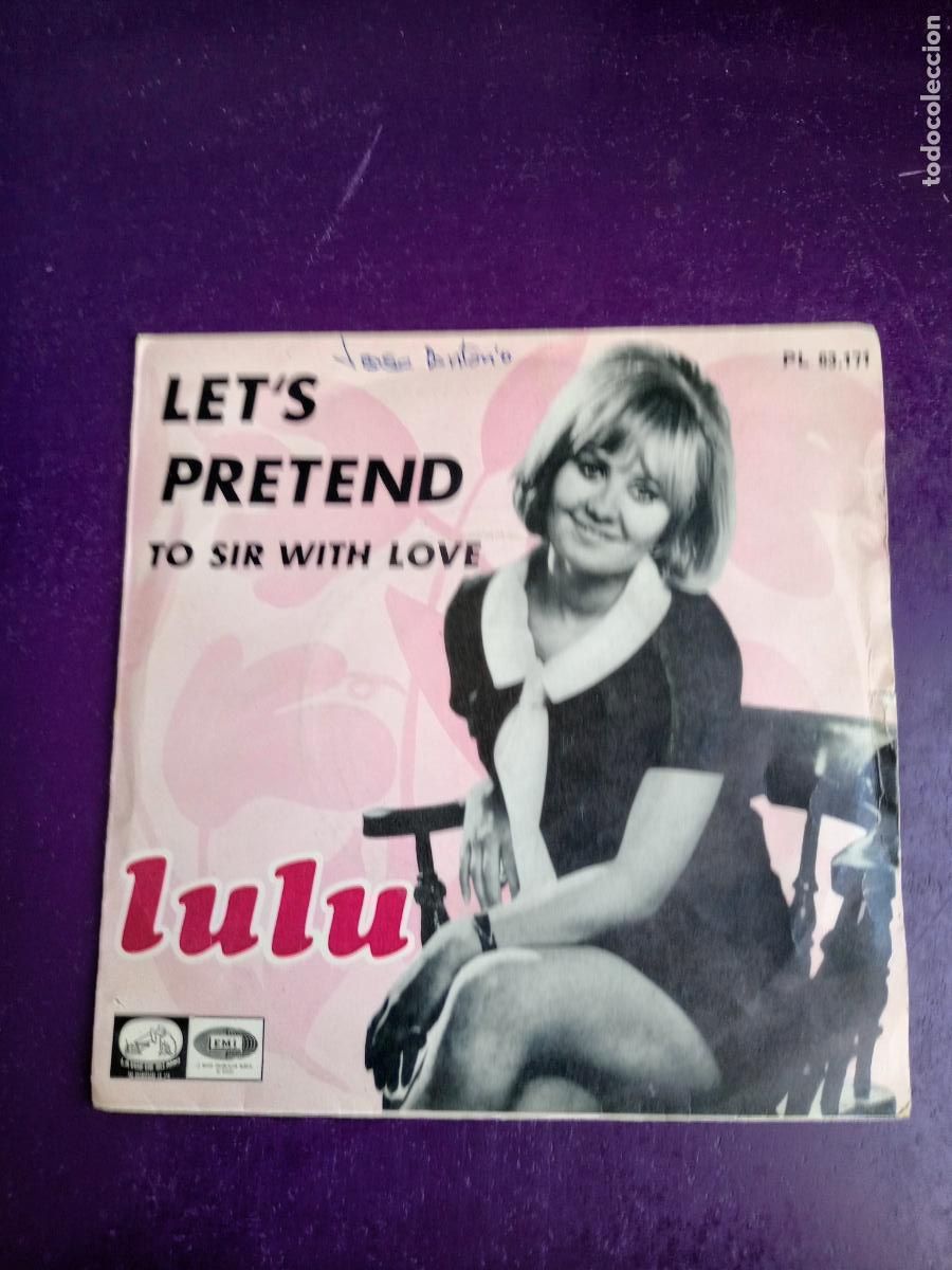 Discos de vinilo: Lulu &ndash; Let's Pretend - Sg EMI 1967 - POP 60'S - POCO USO EN VINILO
