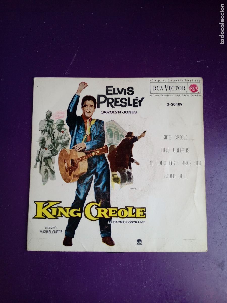 Discos de vinilo: Elvis Presley &ndash; King Creole +3 - EP RCA 1962 - USO LEVE, NO GRAVE