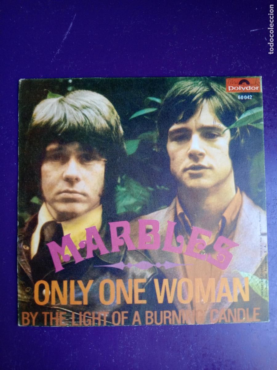 Discos de vinilo: Marbles &ndash; Only One Woman - Sg POLYDOR 1968 - POP 60S - Foto 2