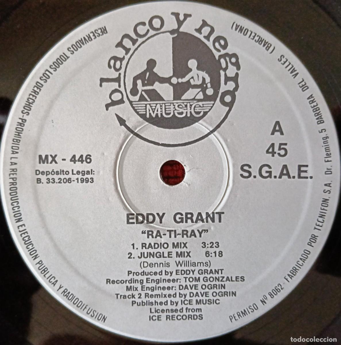 Discos de vinilo: EDDY GRANT ** Ra-Ti-Ray ** MAXI SINGLE VINILO 1993 - Foto 3