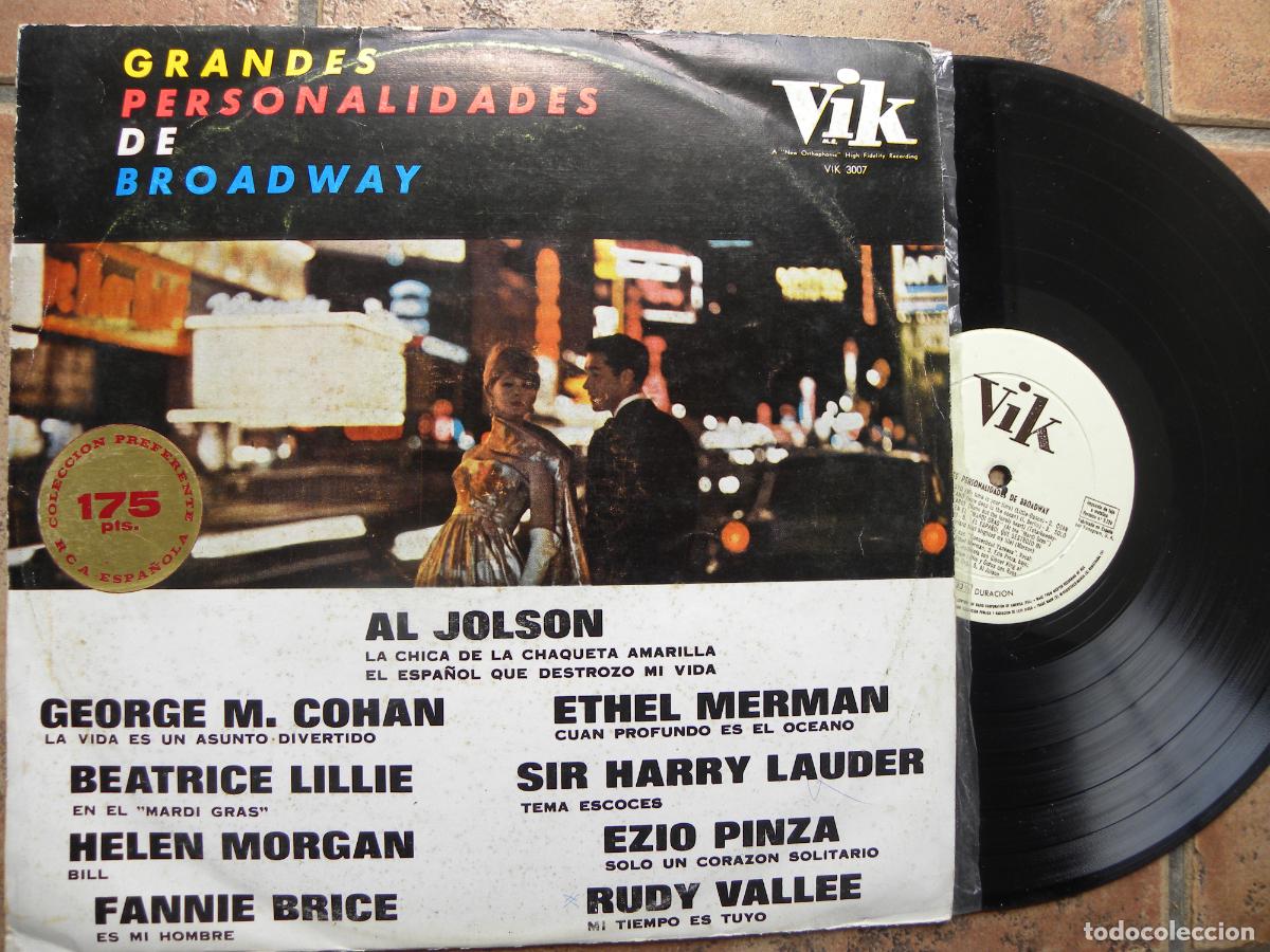 Discos de vinilo: AL JONSON, GEORGE M. COHAN, EZIO PINZA, HELEN MORGAN ETC... -LP 1963 -PEDIDO MINIMO 3 EUROS