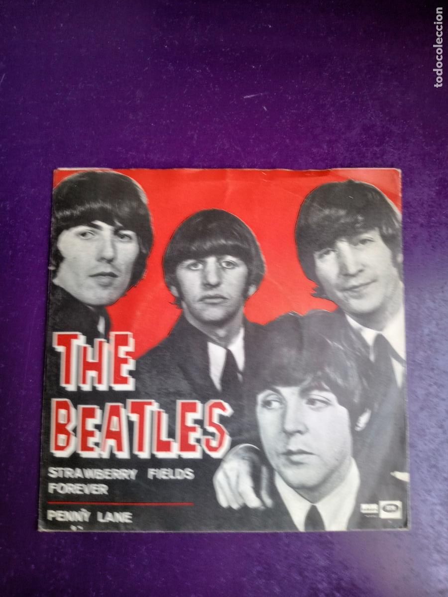 Discos de vinilo: The Beatles &lrm;&ndash; Strawberry Fields Forever / Penny Lane - Sg EMI 1967 - POP 60'S - POCO USO