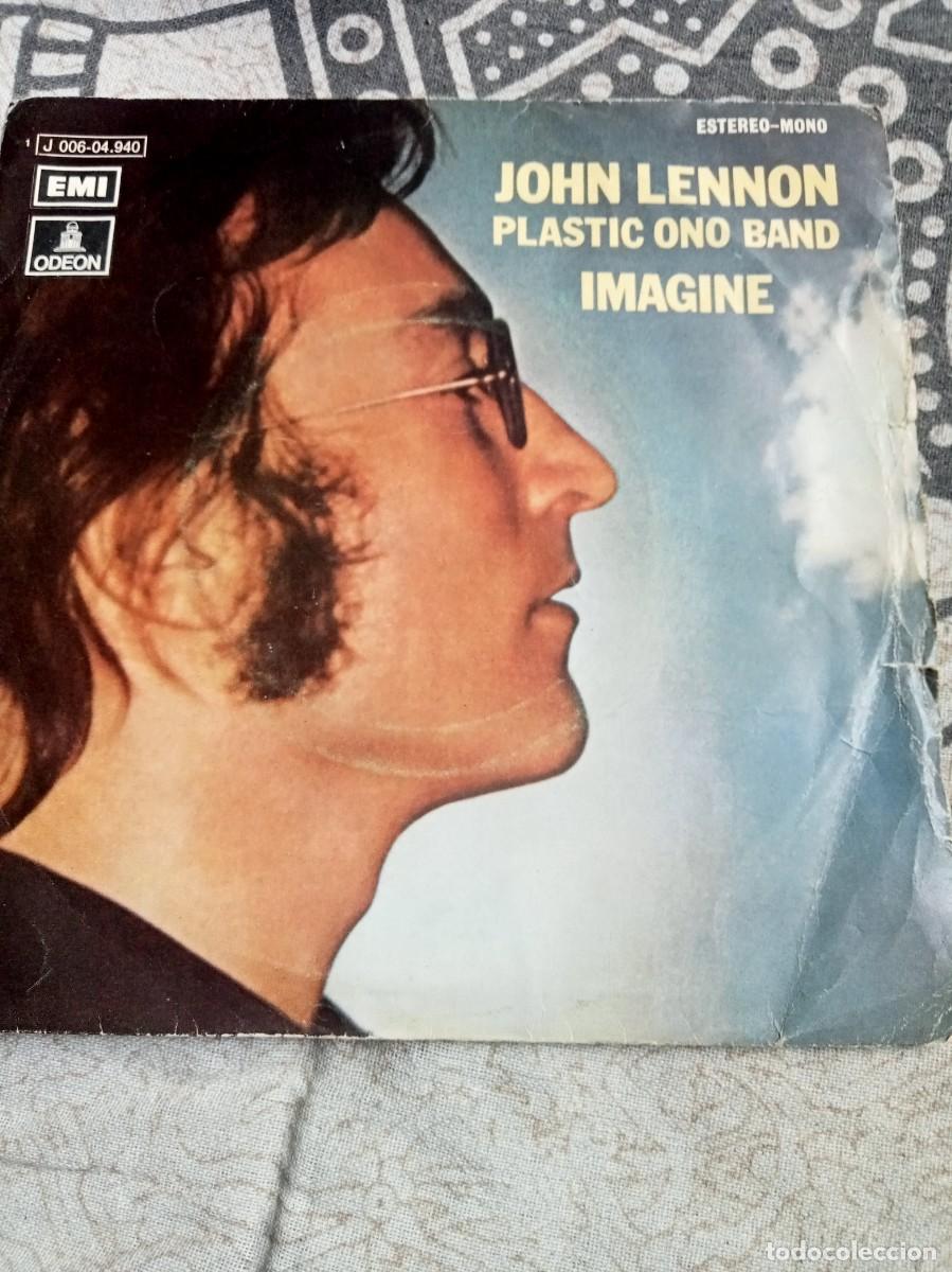 Discos de vinilo: SINGLE JOHN LENNON PLASTIC ONO BAND (THE BEATLES) IMAGINE / ITS SO HARD