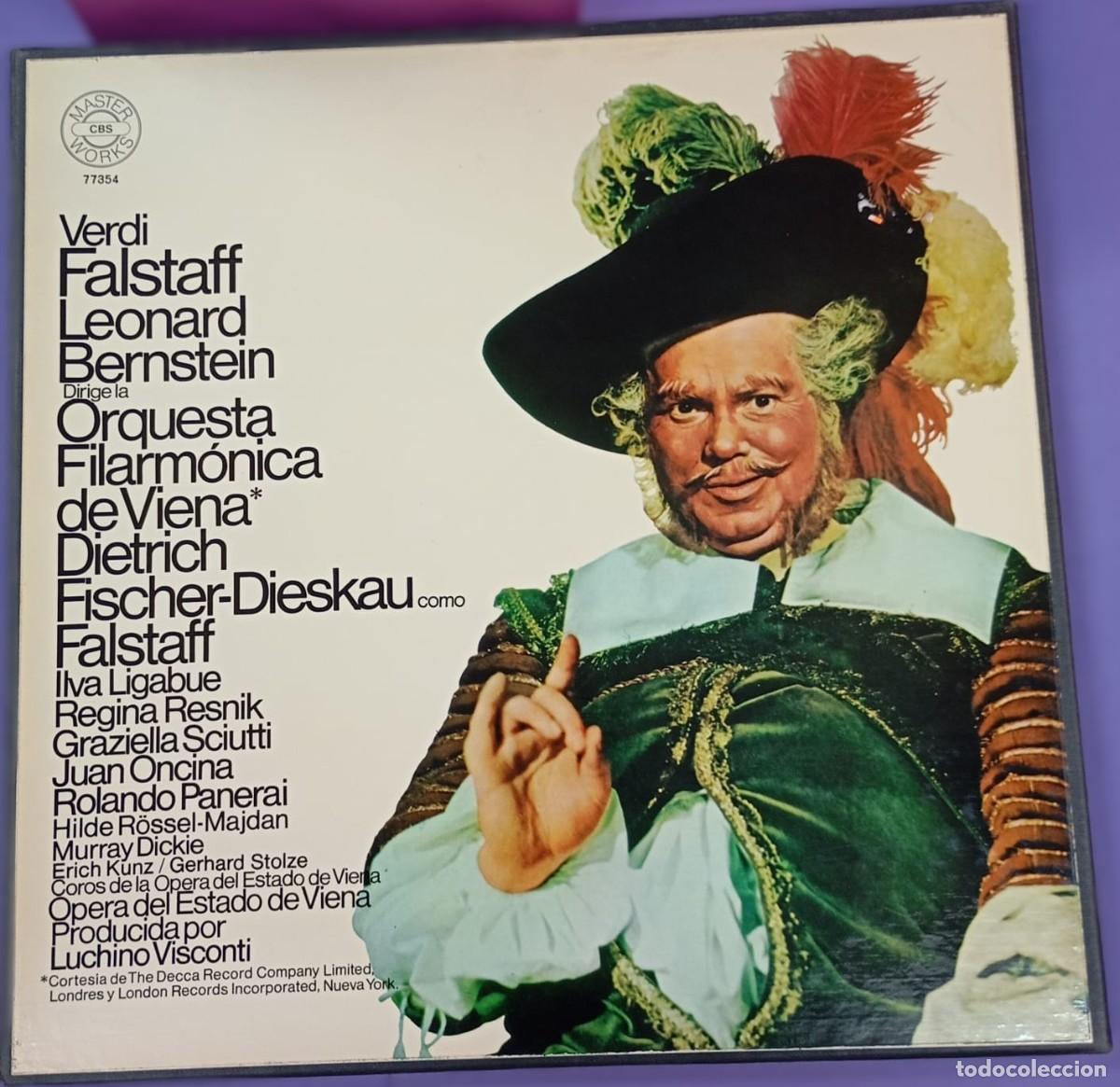 Discos de vinilo: Giuseppe Verdi, Wiener Philharmoniker, Leonard Bernstein &ndash; Falstaff