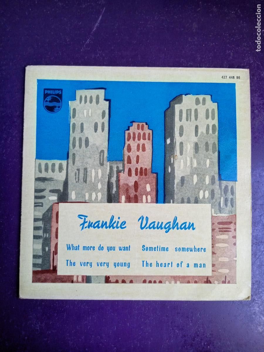 Discos de vinilo: Frankie Vaughan &lrm;&ndash; What More Do You Want +3 EP PHILIPS 1960 - POP 60'S - POCO USO