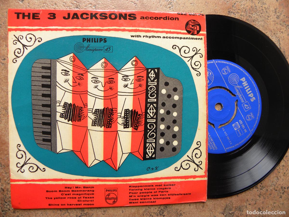 Discos de vinilo: THE 3 JACKSONS ACCORDION -EP -PEDIDO MINIMO 3 EUROS