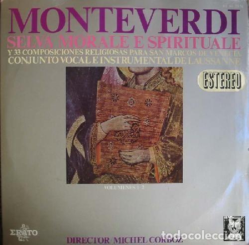 Discos de vinilo: MONTEVERDI;SELVA MORALE E SPIRITUALE.33 COMPOSICIONES RELIGIOSAS PARA SAN MARCOS DE VENECIA-2 X LP