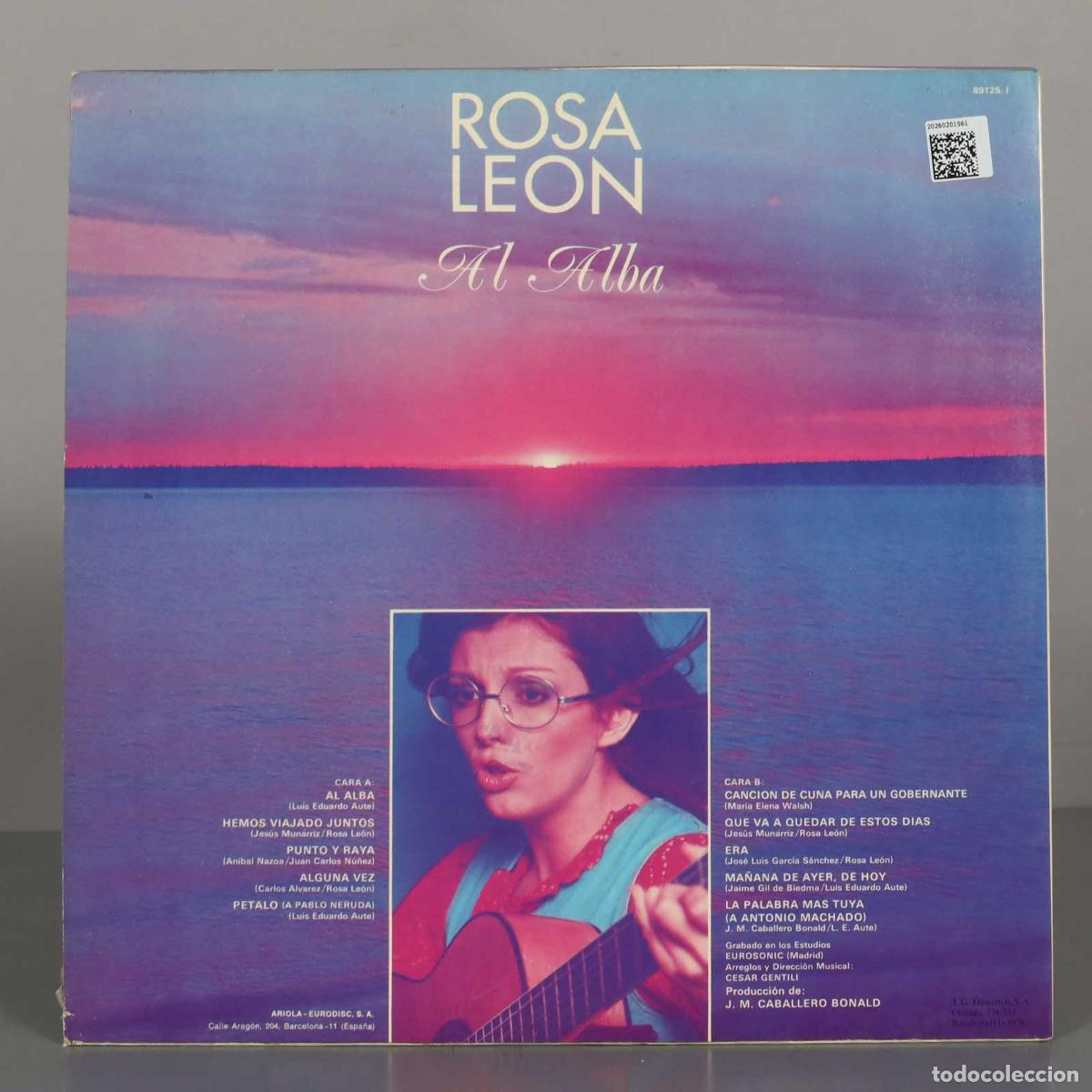 Discos de vinilo: LP. Al Alba - Rosa Le&oacute;n - Ariola - Foto 2