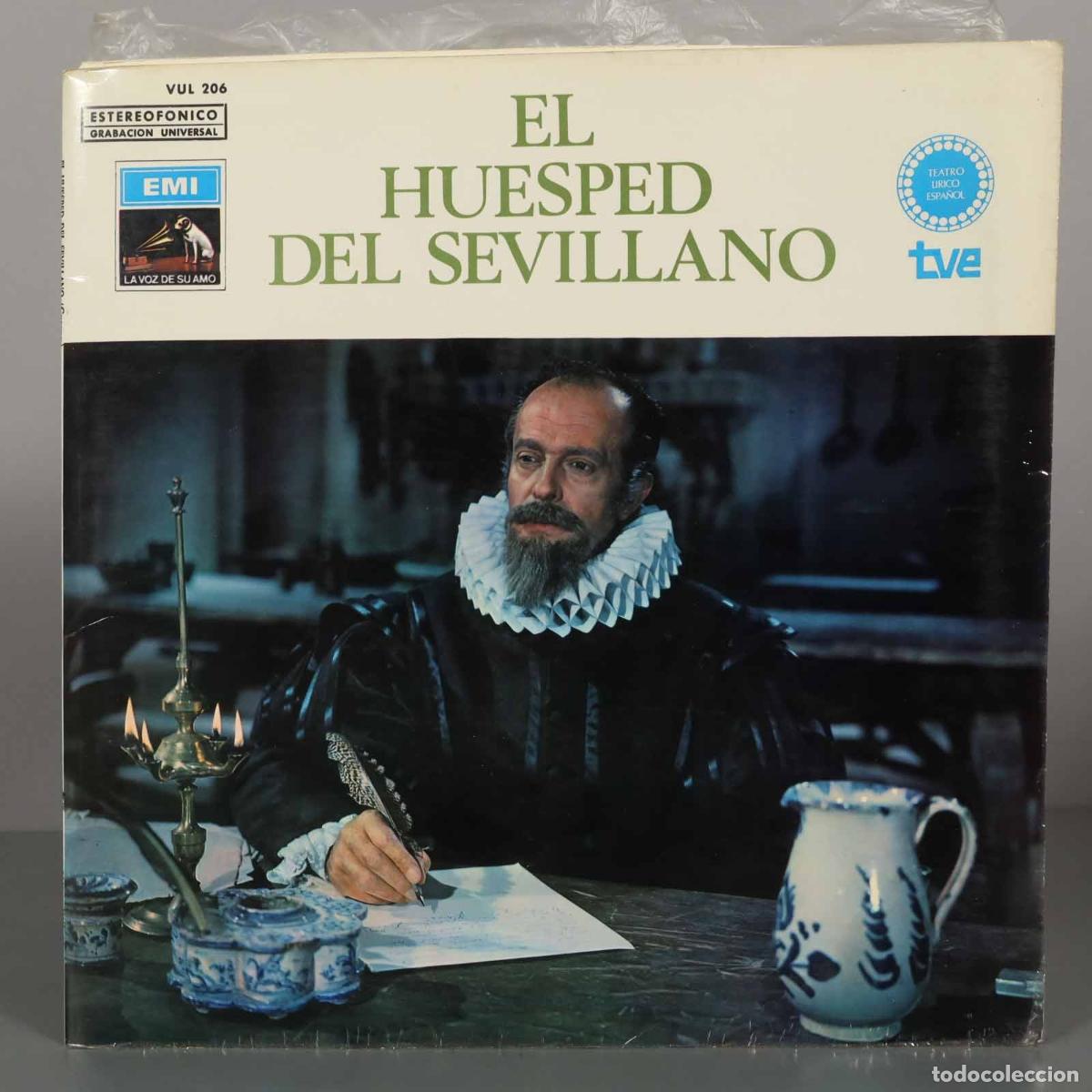Discos de vinilo: LP. El Hu&eacute;sped del Sevillano - Jacinto Guerrero - Teatro L&iacute;rico Espa&ntilde;ol - EMI - La Voz De Su Amo