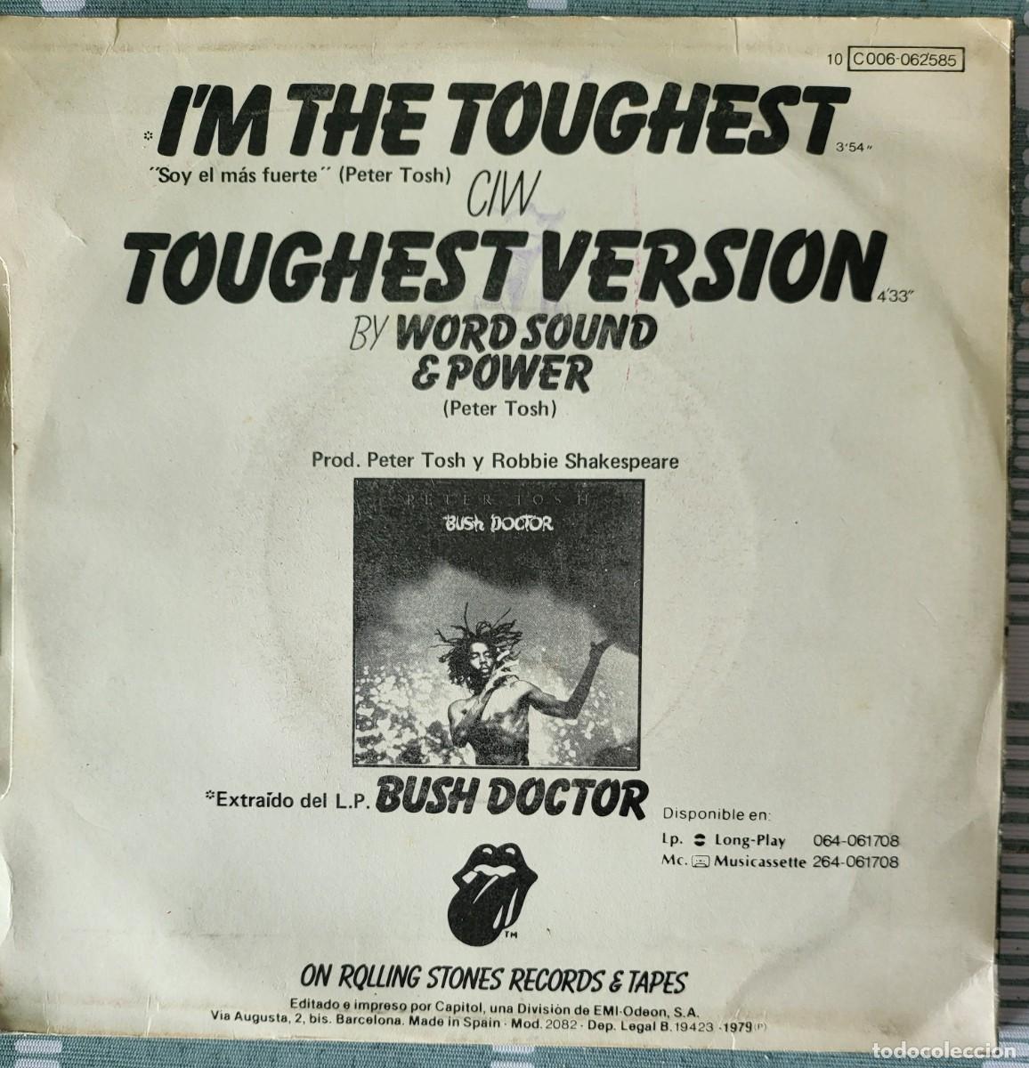 Discos de vinilo: Peter Tosh single sello Emi-Odeon editado en Espa&ntilde;a a&ntilde;o 1979... - Foto 2