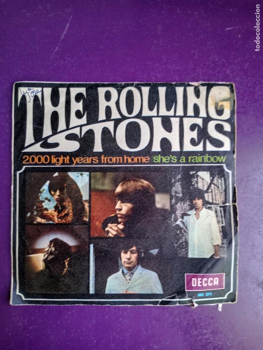 Discos de vinilo: The Rolling Stones &ndash; 2,000 Light Years From Home - Sg DECCA 1967 - USO LEVE EN VINILO