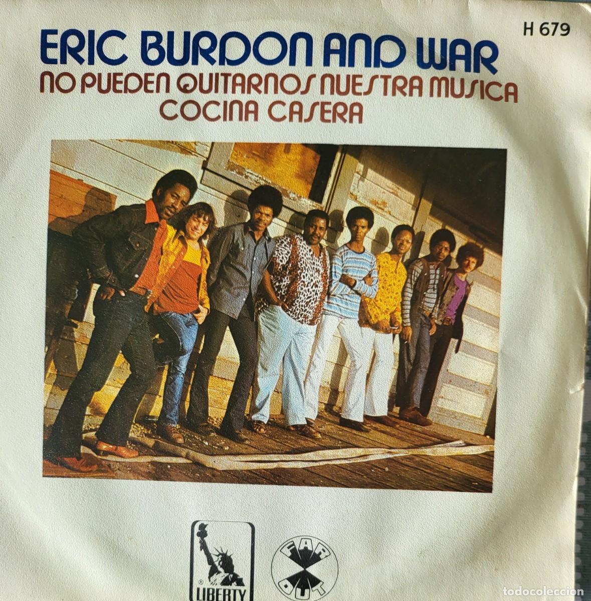 Discos de vinilo: Eric Burdon and War single sello Hispavox editado en Espa&ntilde;a a&ntilde;o 1971...