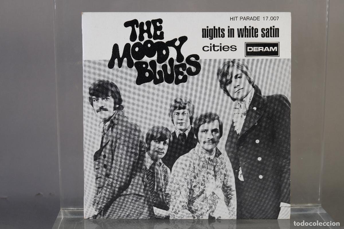 Discos de vinilo: DISCO VINILO SINGLE - THE MOODY BLUES, NIGHTS IN WHITE SATIN