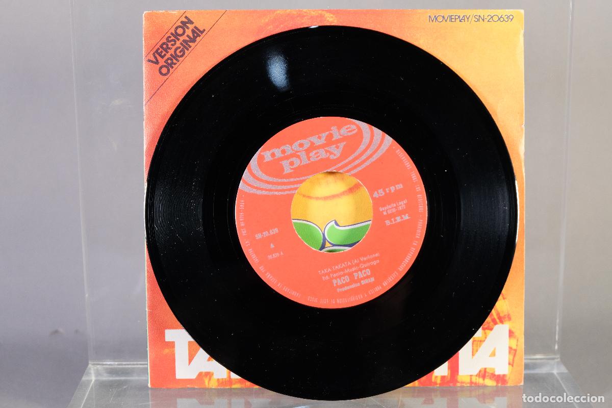 Discos de vinilo: DISCO VINILO SINGLE - PACO PACO &ndash; TAKA-TAKATA - Foto 3