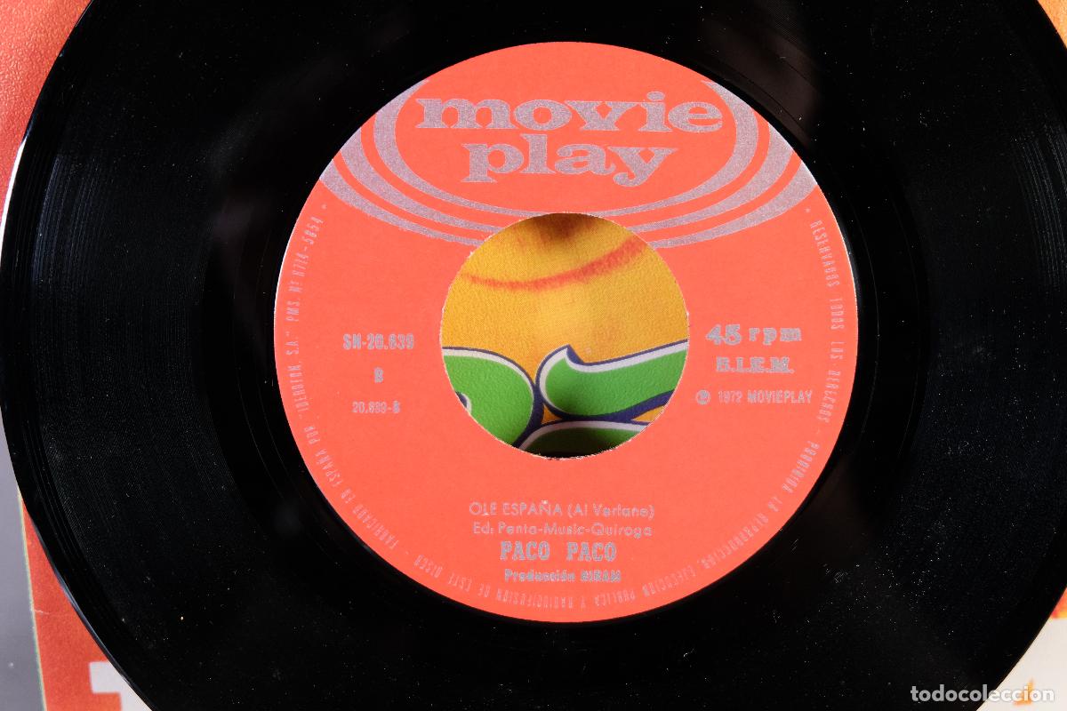 Discos de vinilo: DISCO VINILO SINGLE - PACO PACO &ndash; TAKA-TAKATA - Foto 5