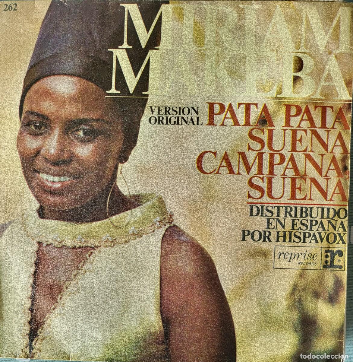 Discos de vinilo: M&iacute;riam Makeba single sello Hispavox editado en Espa&ntilde;a a&ntilde;o 1968...