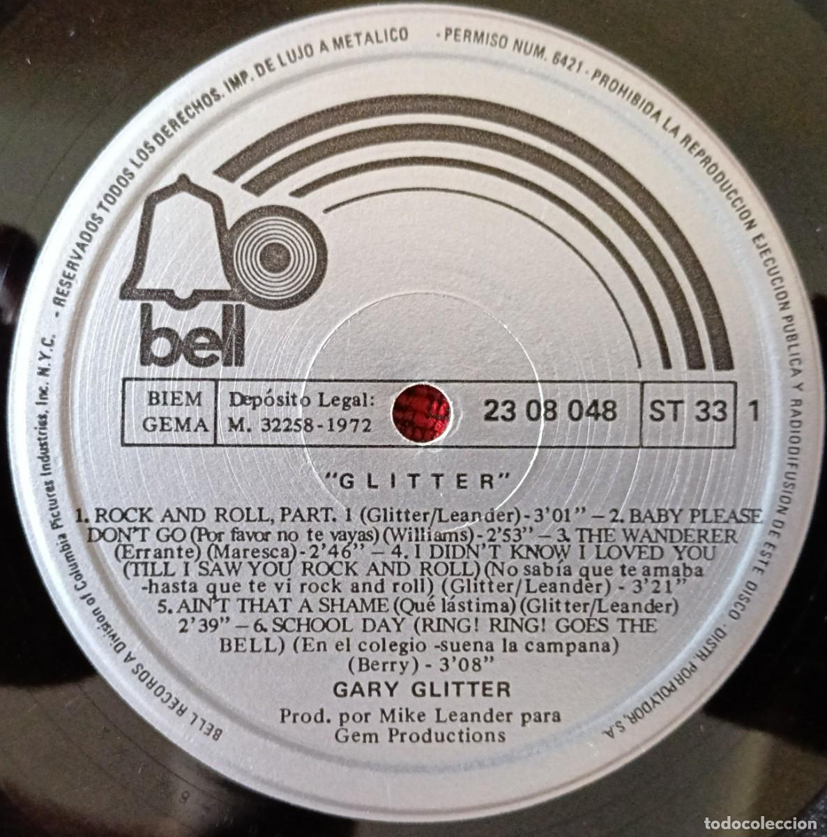 Discos de vinilo: GARY GLITTER ** Glitter ** VINILO LP 1972 - Foto 3