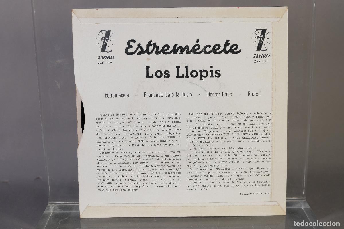 Discos de vinilo: DISCO VINILO EP- LOS LLOPIS &ndash; ESTREM&Eacute;CETE - Foto 2