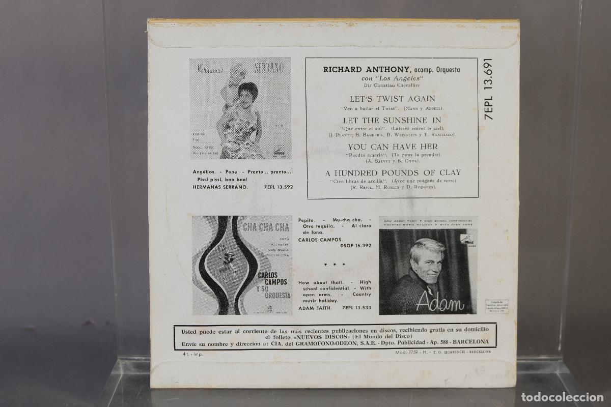Discos de vinilo: DISCO VINILO EP - RICHARD ANTHONY &ndash; TWIST! - Foto 2