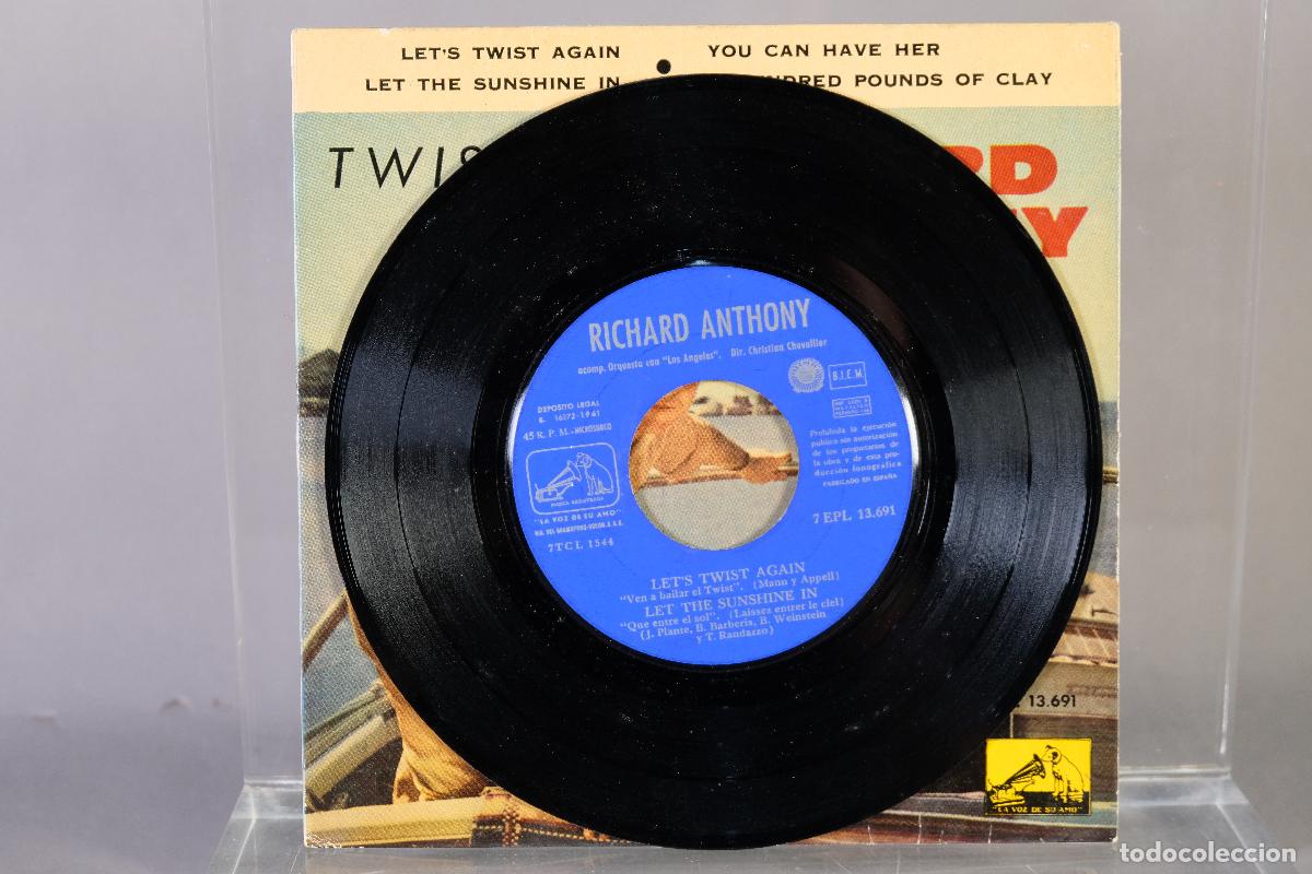 Discos de vinilo: DISCO VINILO EP - RICHARD ANTHONY &ndash; TWIST! - Foto 3