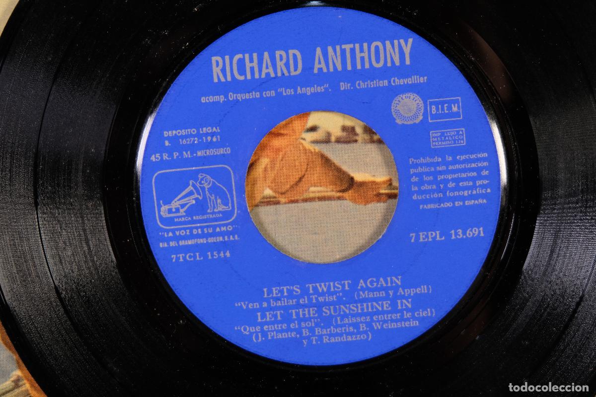 Discos de vinilo: DISCO VINILO EP - RICHARD ANTHONY &ndash; TWIST! - Foto 4