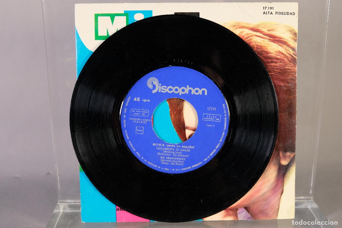 Discos de vinilo: DISCO VINILO EP - MINA &ndash; MINA CANTA EN ESPA&Ntilde;OL - Foto 3