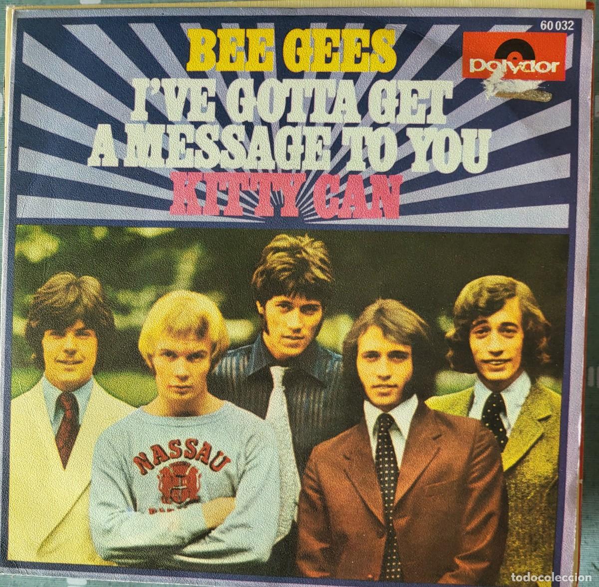 Discos de vinilo: Bee Gees single sello Polydor editado en Espa&ntilde;a a&ntilde;o 1968...