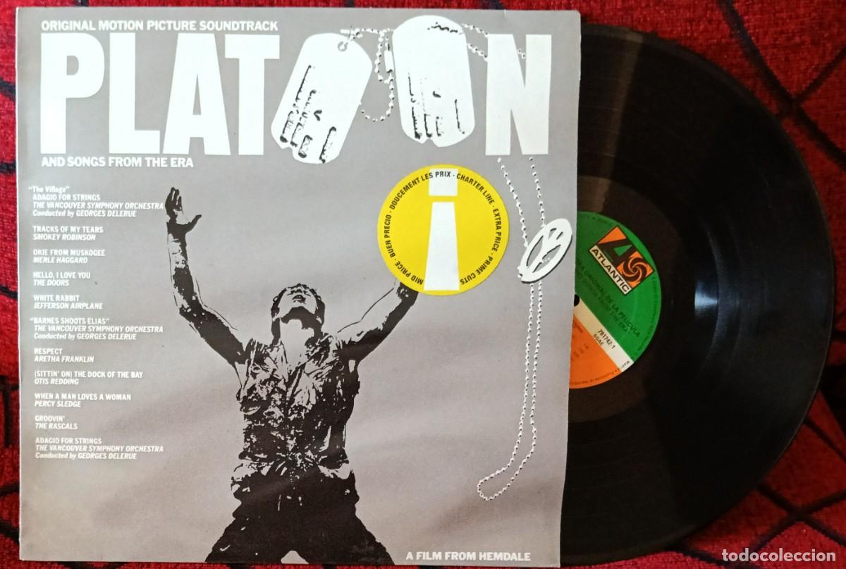 Discos de vinilo: PLATOON BANDA SONORA VINILO LP 1987 THE DOORS Aretha Franklin RASCALS Jefferson Airplane