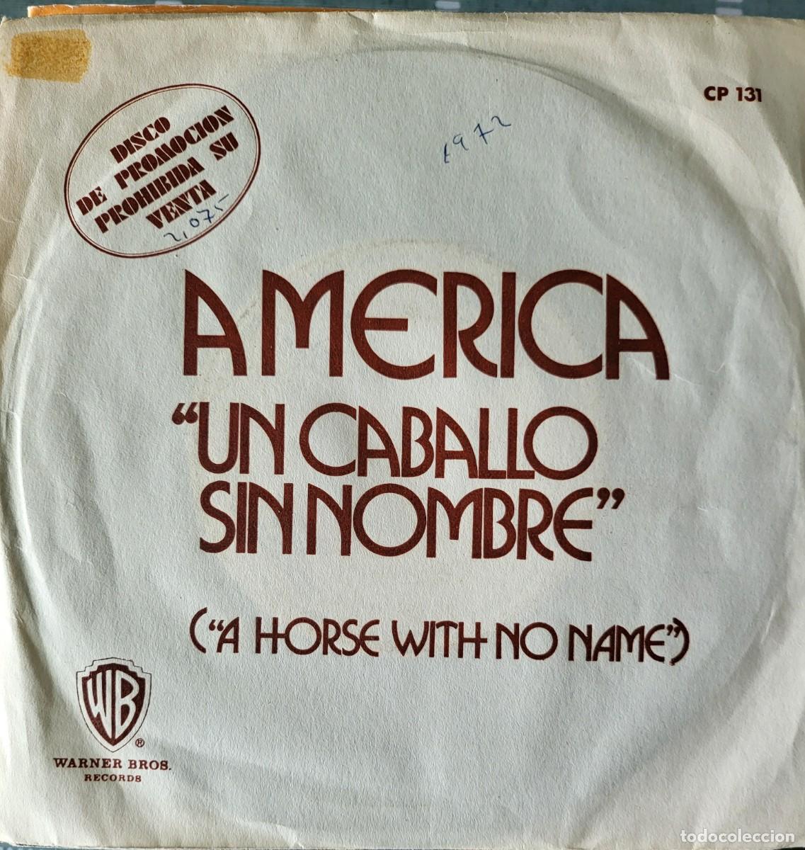 Discos de vinilo: Am&eacute;rica single sello Hispavox editado en Espa&ntilde;a a&ntilde;o 1972 promocional...